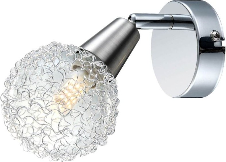 Led Wandleuchte, Aluminumgeflecht, beweglicher Spot cicer