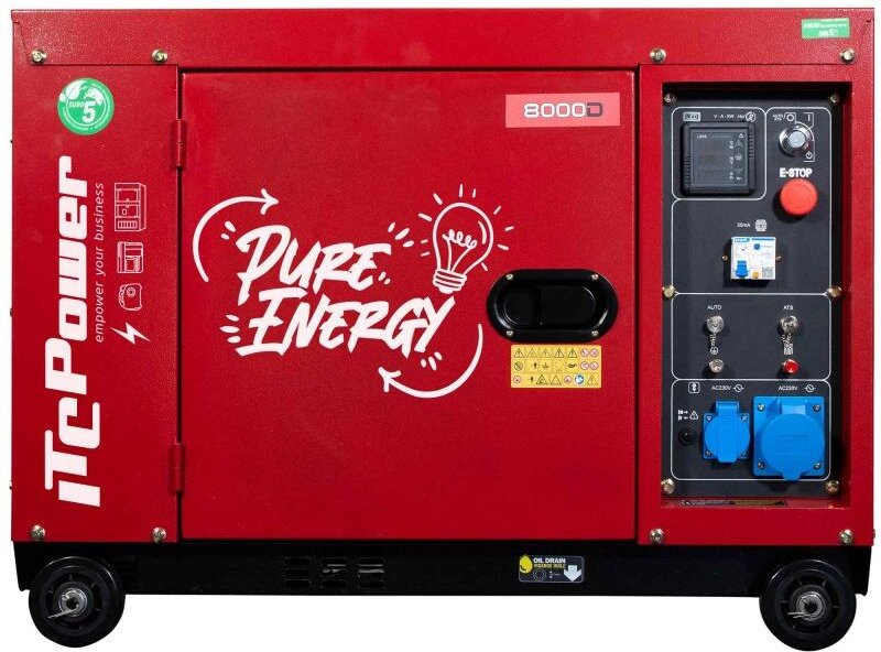 Itc power 8000D Diesel Stromaggregat 6500 Watt 230V Sonderedition