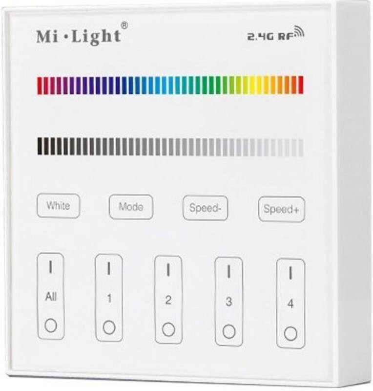 Efectoled - Fernbedienung rf für LED-Dimmer rgbw 4 Zonen MiBoxer B3 Weiß
