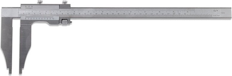 Messschieber Edelstahl 300mm satinierter Aufloesung 002 Fervi c021/300