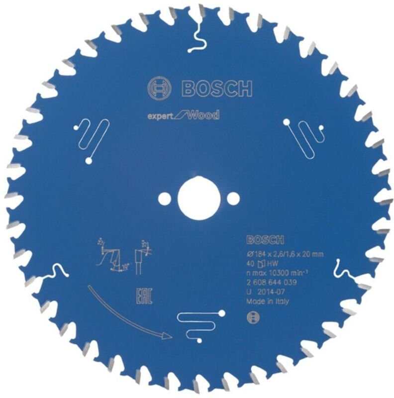 Kreissägeblatt Expert for Wood 184 x 20 x 2,6 mm 40 - Bosch