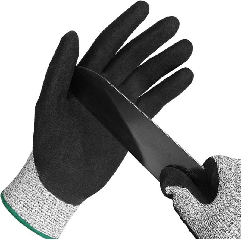 Thumbnail - Jusch - Anti-Schnitt-Handschuh, Austernhandschuh Level 5 Schutz aus Edelstahl-Drahtgeflecht, geeignet für Arbeitshandsch...