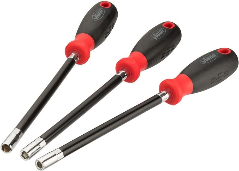 Schraubendreher Satz ∙ flexibel ∙ V5661 ∙ Außen Sechskant Profil ∙ 3-teilig ∙ 6 · 7 · 8 ∙ Anzahl Werkzeuge: 3