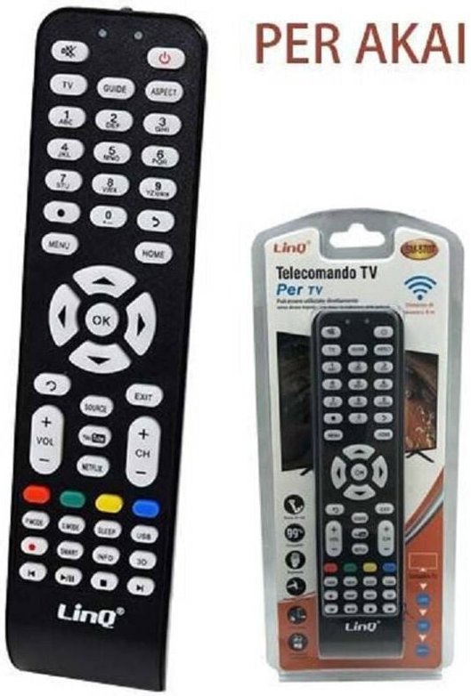 Trade Shop Traesio - Trade Shop - Ersatzfernbedienung kompatibel mit Akai led lcd hdtv 3DTV Universal AK-5728 -