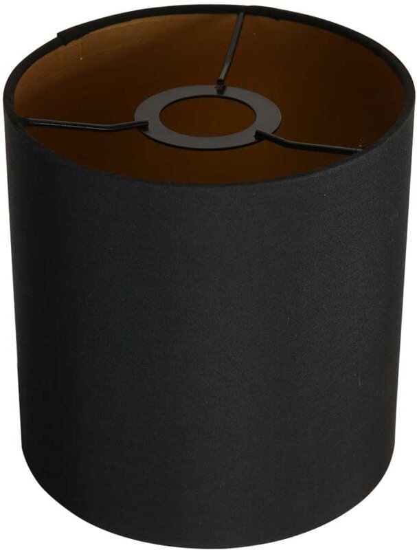 Mexlite - lampenschirm - Shade - schwarz - leinen - Ø 18cm - E27
