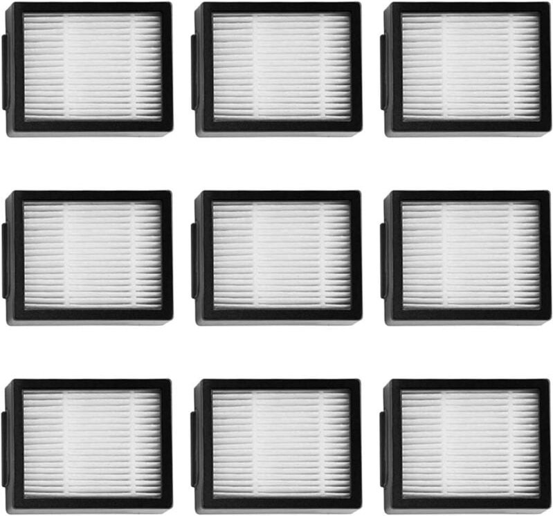 Sollbry Filterset für irobot i7 i7+ E5 E6 I3 Kehrroboterzubehör, Packung mit 9 Ersatzfiltern