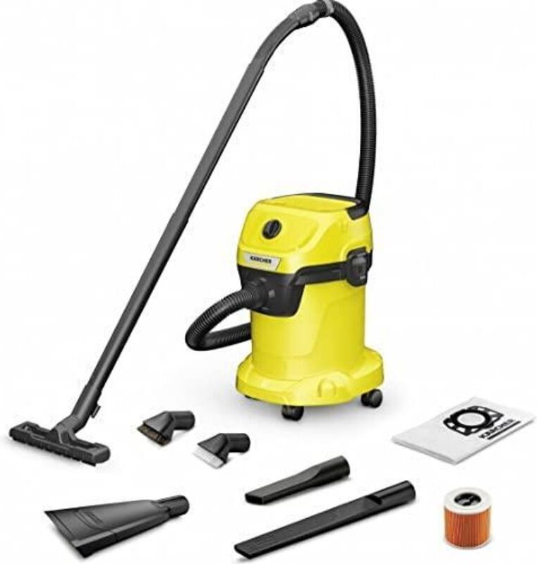 Kärcher WD 3 V-17/6/20 Auto Sauger Gelb Kraftvoll