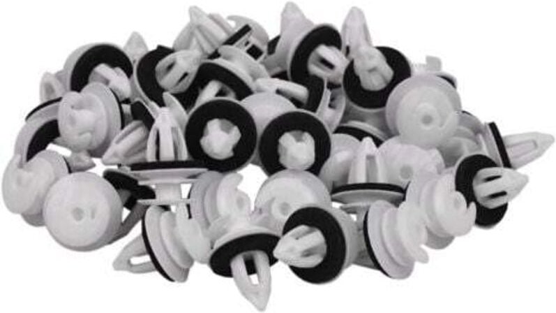 50 Stück Türverkleidungsclips mit Dichtring Kompatibel mit bmw E34 E36 E38 E39 E46 X5 M3 M5 Z3