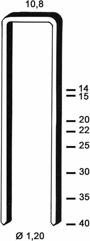 Klammern Type gb 25 mm aus Stahldraht verzinkt (5000 Stück) - Alsafix