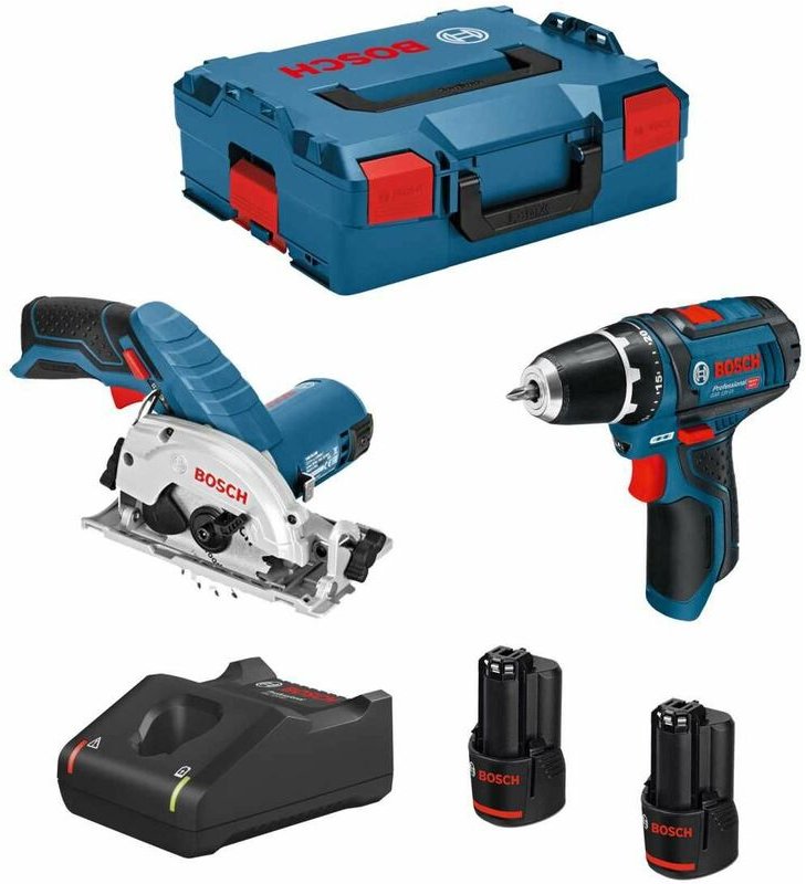 Bosch - Kit 12V B12GSRGKS2bat3a-40 (gsr 12V-15 + gks 12V-26 + 2 x 3,0 Ah + GAL12V-40 + L-Boxx 136)