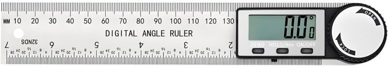 Digitaler Winkelmesser, 400 mm digitaler Winkelmesser aus Edelstahl mit großem LCD-Display für Holzbearbeitung und Bauwe...