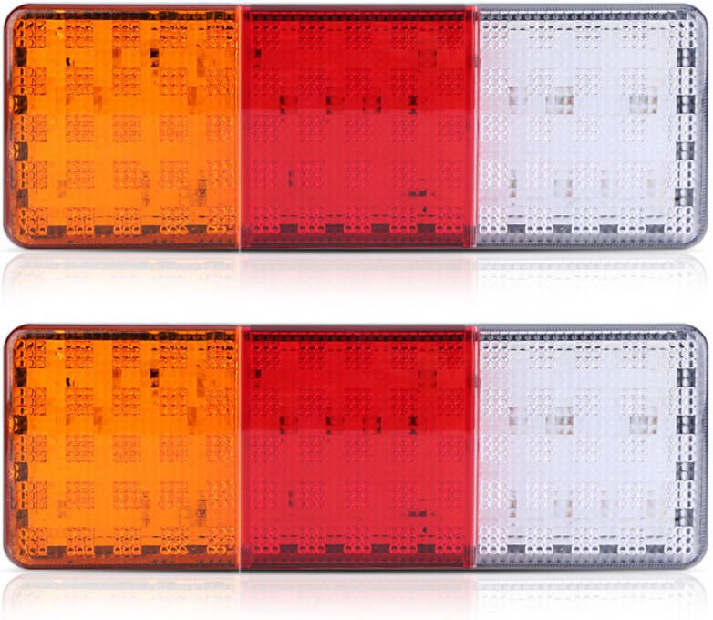 x 12V 75 LED Rückleuchten für Anhänger, LKW, Boot, wasserdichte Lampe, Blinker,