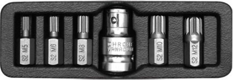 Yato - Spline-Schraubendreher-Bits, 6er-Set / YT-0414 /