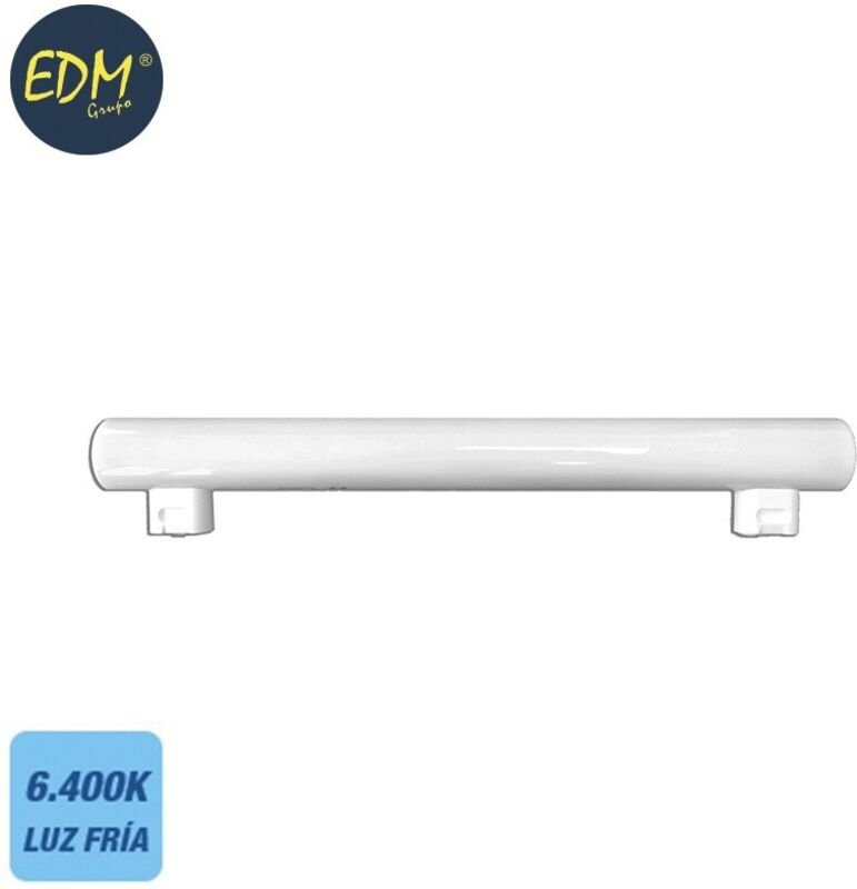 EDM - Linestra led, 2 Fassungen, S14S, 7W, 500lm, 6400K, kaltes Licht, Ø3x30cm 98822