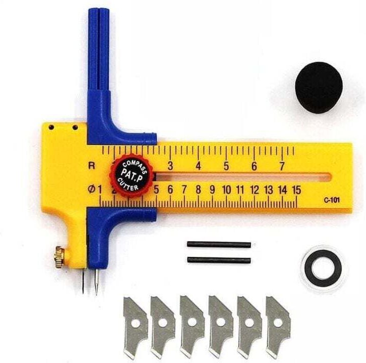 Kreisschneiderzirkel, XU, Kreisschneider für Papier, Zirkelschneider, Hochpräzisions-Kreiszeichenwerkzeug, 10–15 cm Schn...