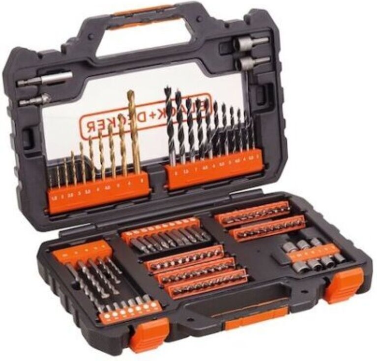 104-teiliges Set Black and Decker Spitzen und Einsätze