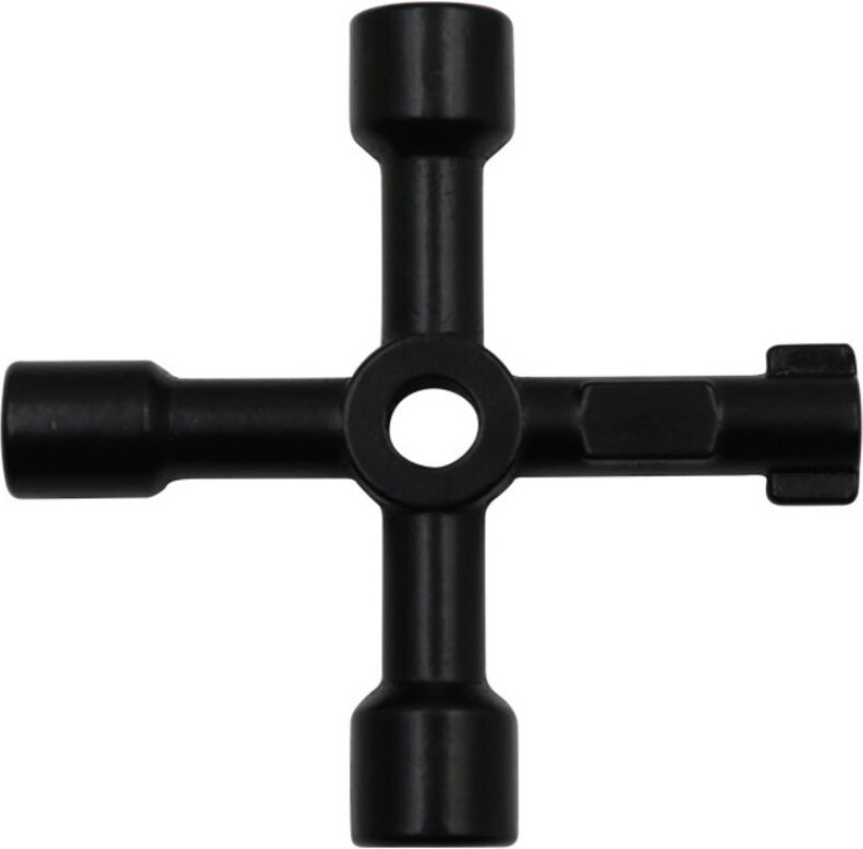 Multifunktions-Utility-Schlüssel, Kreuzdreieck-Schlüssel für Gas-, Wasser-, Elektrokasten, Medizinschrank, Öffnungsschlü...