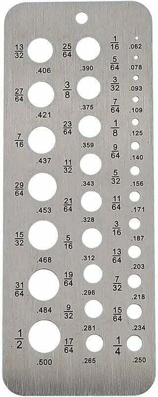 Metrische Bohrlehren aus Edelstahl, 1–13 mm, Messwerkzeug für metrische Muttern, Schrauben und Gewinde