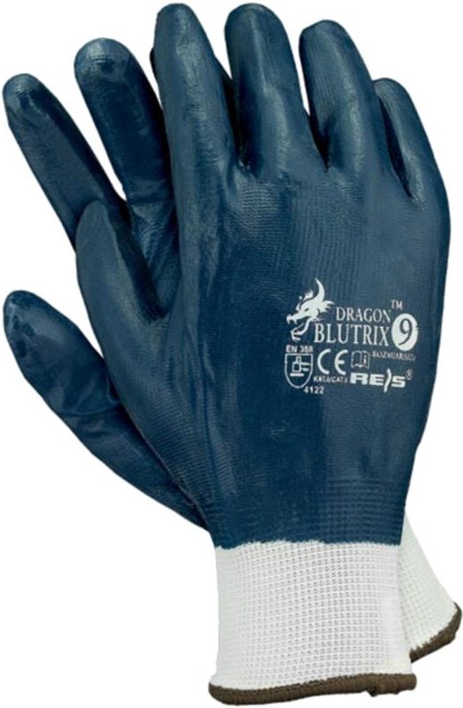 Reis - Arbeitshandschuhe mit Nitril dunkelblau in versch. Größen 8