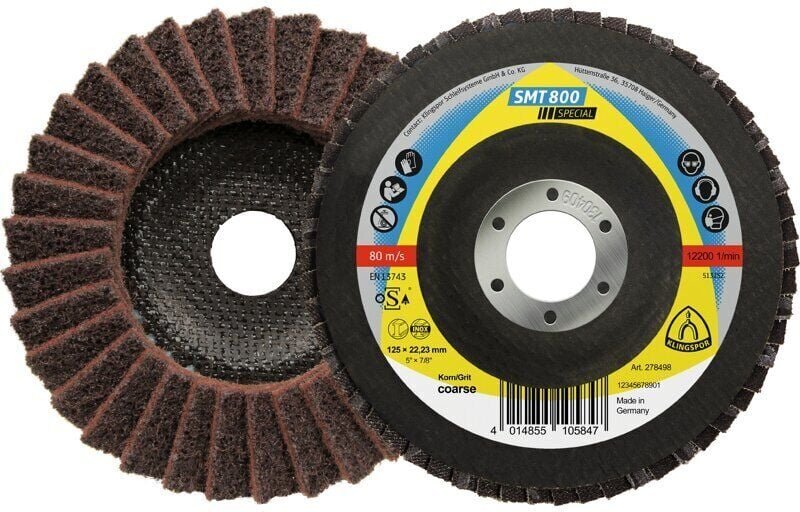 Vliesmopteller smt 800 Special, gewölbt 125 mm Coarse