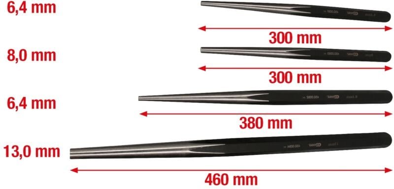 KS Tools Durchtreiber-Satz für Nutzfahrzeuge, 4-tlg