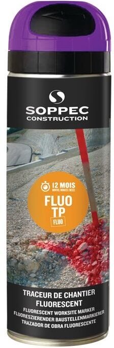 Soppec - 141520E Baustellenmarkierspray fluo tp leuchtviolett 500 ml