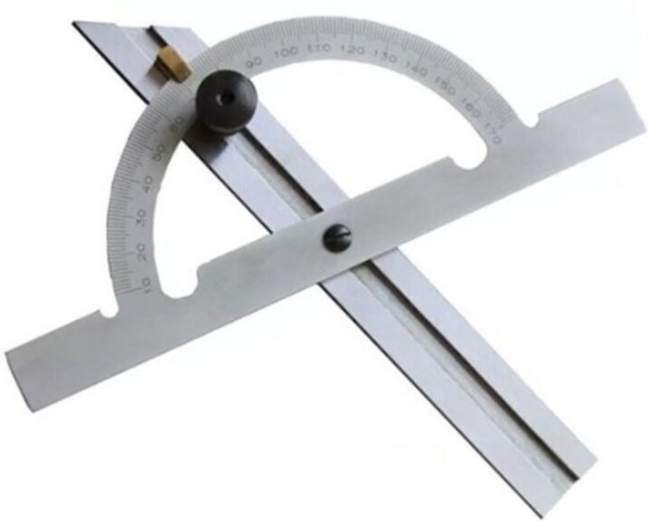 (100 x 150 mm, 10–170°) 1 Stück Winkelmesser mit Schiebemechanismus