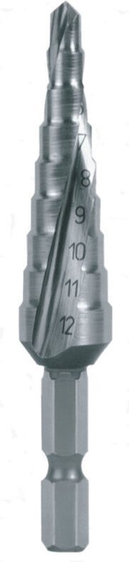 101050-9H Stufenbohrer 4 - 12 mm hss Gesamtlänge 72 mm 1 St. - Ruko