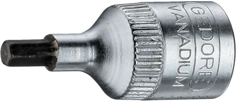 Gedore - Steckschlüsseleinsatz in 20 1/4 ″ Innen-6-kant Schlüsselweite 4 mm Länge 28 mm