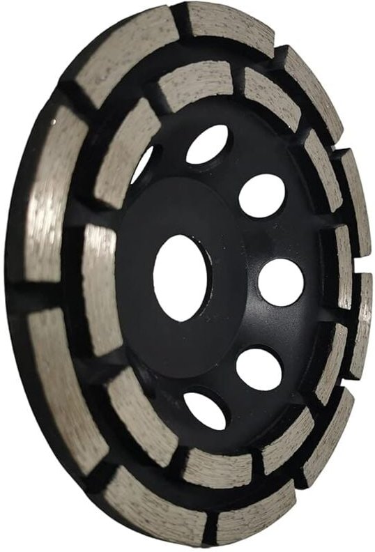 Ersandy - Diamant-Schleif- und Schleifscheibe, 125 mm x 22,23 mm, zweireihige Diamant-Schleifscheibe, zum Schleifen von ...