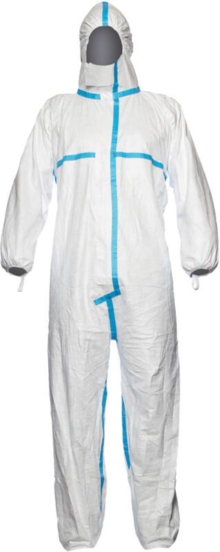 Dupont Schutzoverall Typ 4/5/6 Tyvek 600 Plus, weiß, Unisex-Größe: m