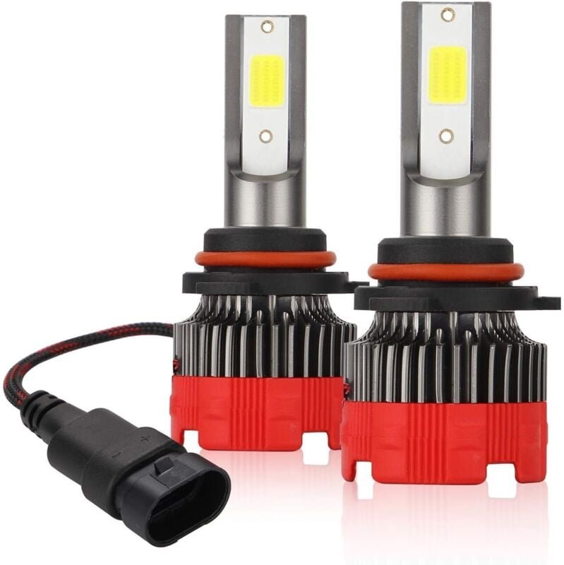 LED 9006 LED-Scheinwerferlampen HB4 6000 K Fernlicht 55 W 8000 lm Nebelscheinwerfer H9-Kit DOB-Chip Extrem hell 2 Lampen...