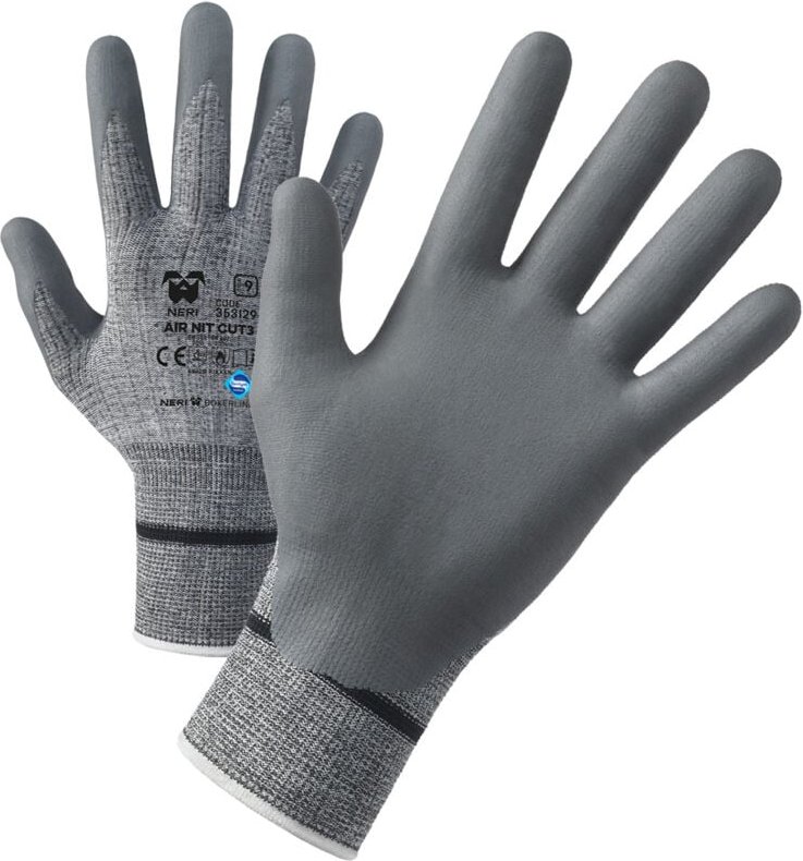 Neri - Air Nit Cut3 Schnittschutzhandschuhe - 6 (xs) - Grau