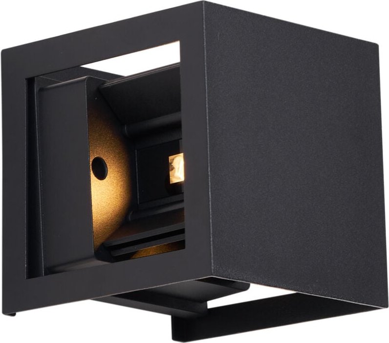 Moderne Wandleuchte Schwarz inkl. led IP44 - Edwin Quadro