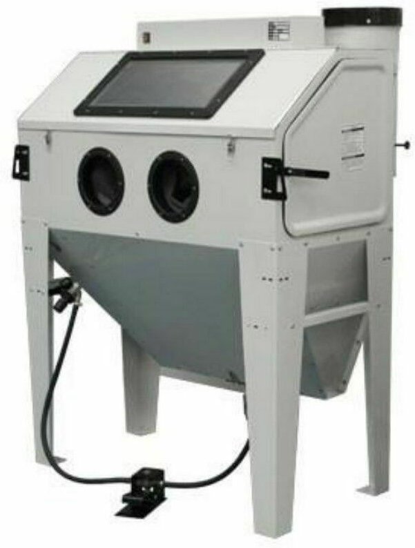 Sandstrahlkabine Sandstrahlgerät SBC420 Absaugung Sandstrahlanlage 420L