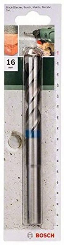Bosch Accessories 2609255415 Hartmetall Beton-Spiralbohrer 16 mm Gesamtlänge 160 mm Zylinderschaft