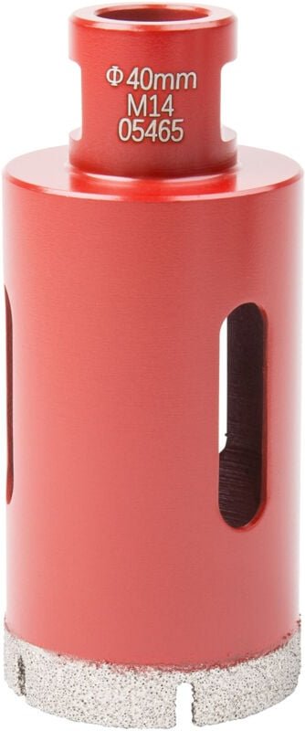 Profi Diamant Fliesen Bohrkrone, M14, Fliesenbohrer mit Durchmesser 40 mm, Diamant Bohrkrone, passend für Winkelschleife...