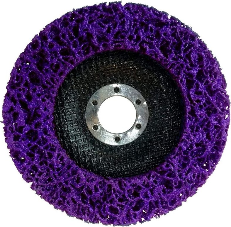 Memkey - 10 Stück Nylon-Reinigungs- und Abisolierscheiben für Winkelschleifer, Durchmesser: 100 mm, Lila