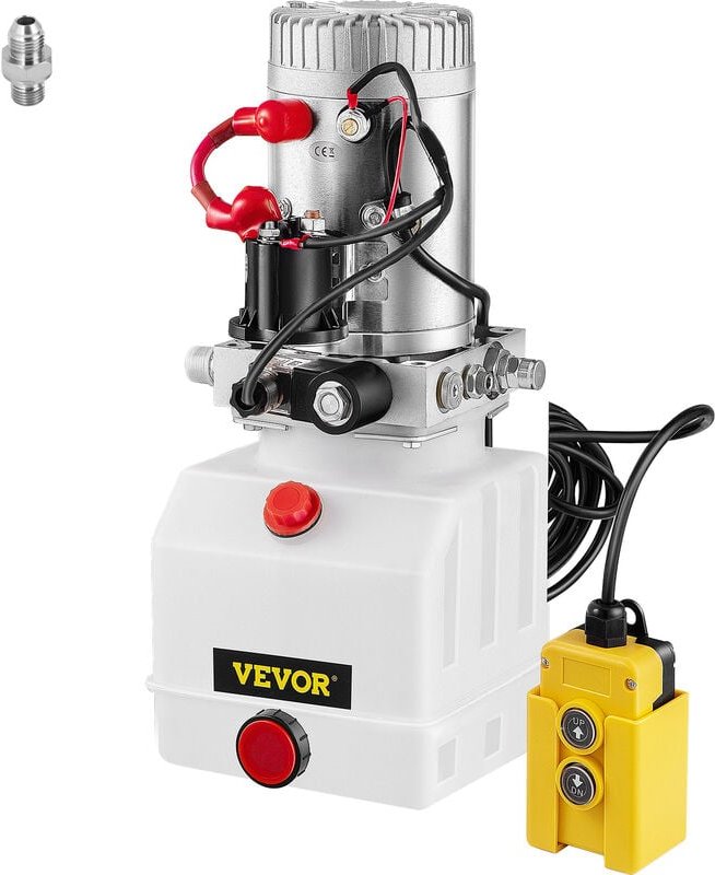 VEVOR 4L Hydraulikpumpe Nenndrehzahl, 2850R / MIN Hydraulikaggregat Einfachwirkend Kipperpumpe, Hydraulikaggregat mit Ta...