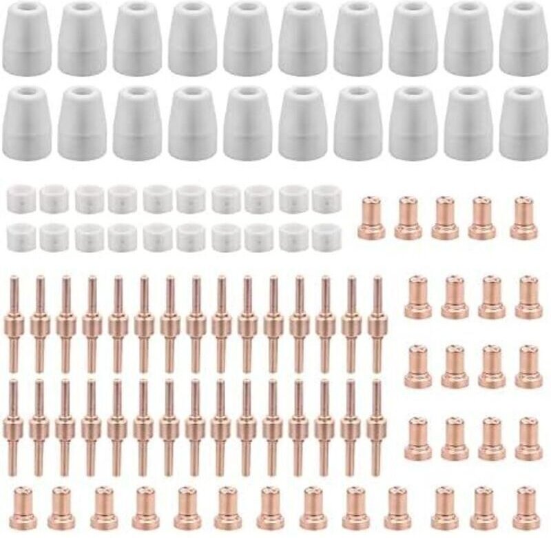 100 Stück PT31 Plasma-Schneidgeräte-Verschleißteile für Parkside Cut 30, 40 und 50 Plasma-Schneidgeräte - Plasma-Schneid...