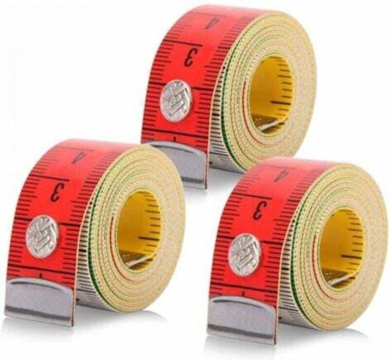 3-teiliges 1,5 m 2-in-1-Körpermaßband, Nähmaßband, Schneidermaßband, einziehbares Nähmaßband, Körpermaßband, einziehbare...