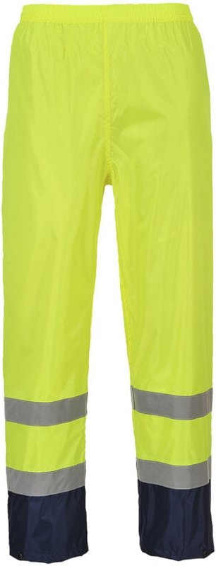 Regenhose Hi-Vis zweifarbig Gelb/Navy L - FR(46-48) - UK(36-38)
