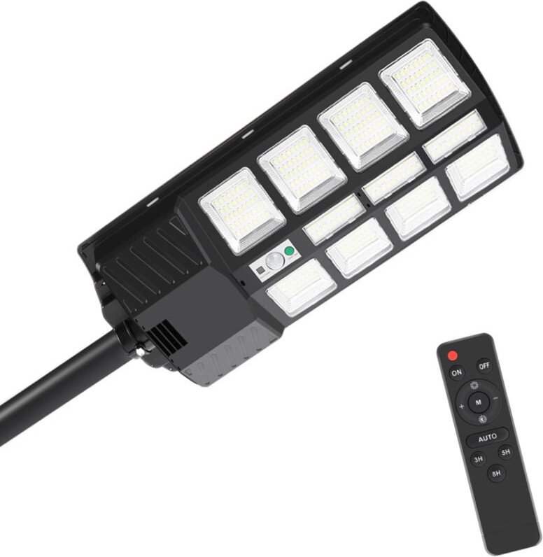 Thumbnail - 300W Solar led Straßenlaternen Wasserdichte Solarlampen mit Fernbedienung & Motion Sensor Sicherheitsleuchte für Außenwa...