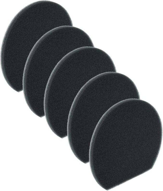 vhbw 5x Staubsaugerfilter Ersatz für Bosch 12022750 Filter für Staubsauger - Schaumstofffilter Schwarz