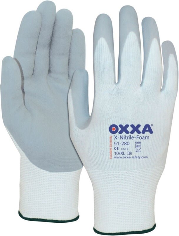 FP - oxxa Handschuh X-Nitrile-Foam, Gr. 11, weiß/grau 12 Stk