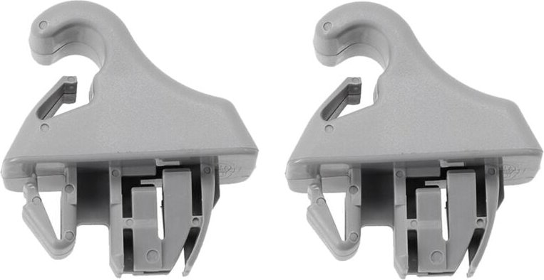 Tlily - 2Pcs Grau Sonnenblende Haken Halter Clip MR779704 MR779705 für Montero MK3 2000-2006 Sonnenblende Aufhänger
