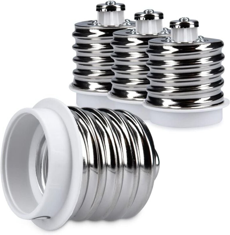 CCYKXA 4x Fassungsadapter – E40 auf E27 Fassungskonverter – E27 Lampenfassungsadapter für Halogen- und LED-Lampen