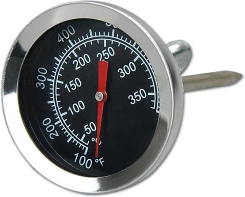 Jusch - Edelstahl-Ofenthermometer, Barbecue-Grill-Smoker-Thermometer, 50 bis 350 °c, 100 bis 700 °c (Typ a 350°C)