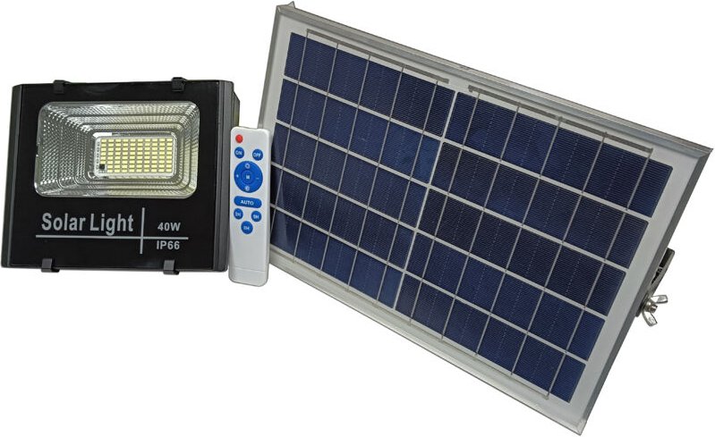 Talox Strahler + LED-Solarpanel mit Fernbedienung 40W