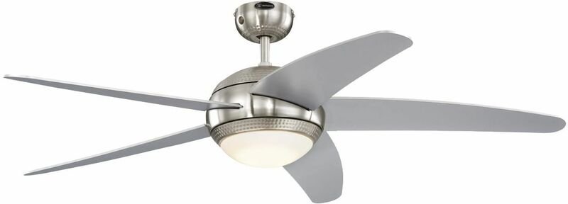 Deckenventilator Bendan led Silber mit Fernbedienung